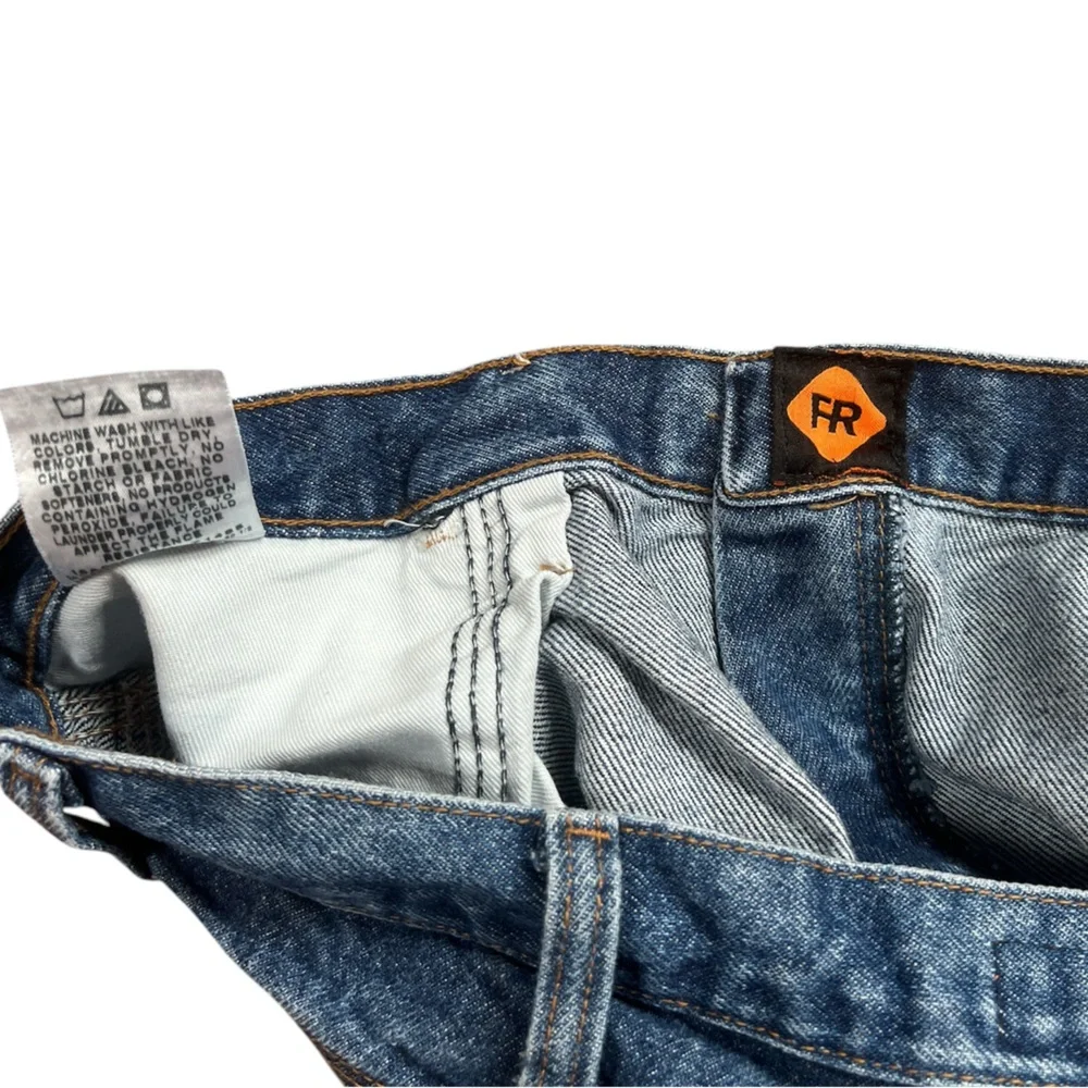 WRANGLER FIRE RESISTANT RIGGS WORKWEAR MEN’S JEANS. BLUE. SIZE 38x30. PRE-OWNED
